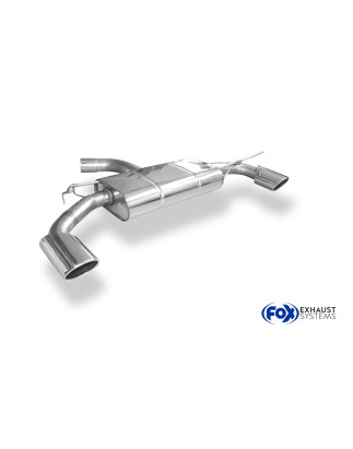 VW Scirocco – 13 – R bumper Silenziatore posteriore con uscite destra e sinistra - (Cod. F-VW033