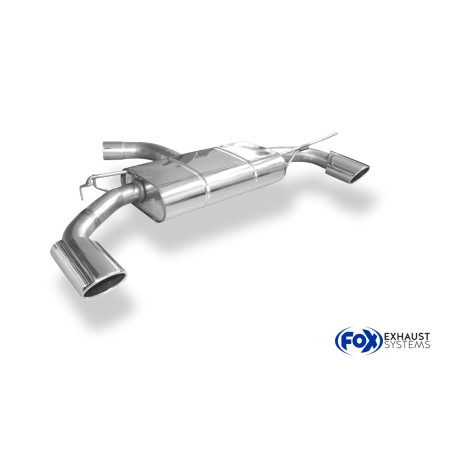VW Scirocco – 13 – R bumper Silenziatore posteriore con uscite destra e sinistra - (Cod. F-VW033