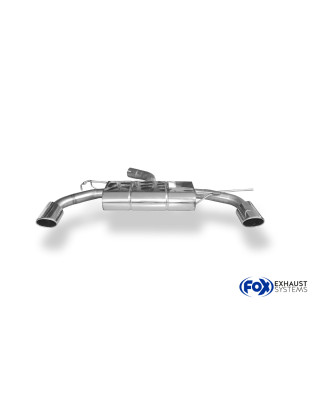 VW Scirocco – 13 – R bumper Silenziatore posteriore con uscite destra e sinistra - (Cod. F-VW033