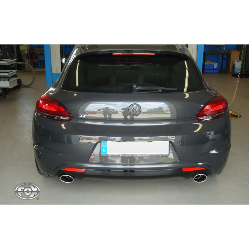 VW Scirocco R – 13 Silenziatore posteriore con uscite destra e sinistra (duplex) – 115x85 t (Cod