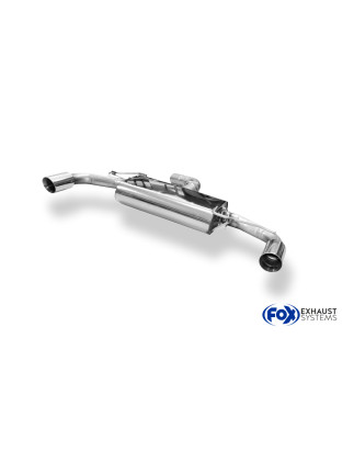 VW Golf VI Silenziatore posteriore con uscite destra e sinistra (duplex) – 1x90 Tipo 25 con uscite