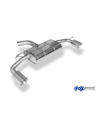 VW Golf VI Silenziatore posteriore con uscite destra e sinistra (duplex) – 1x100 Tipo 17 ri (Cod. 