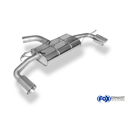 VW Golf VI Silenziatore posteriore con uscite destra e sinistra (duplex) – 1x100 Tipo 17 ri (Cod. 