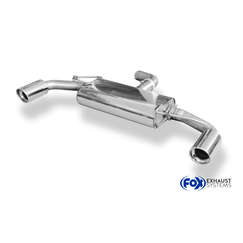 VW Golf 6 – 1,8l TFSI/ GTD Silenziatore posteriore con uscite destra e sinistra - (Cod. F-VW055095