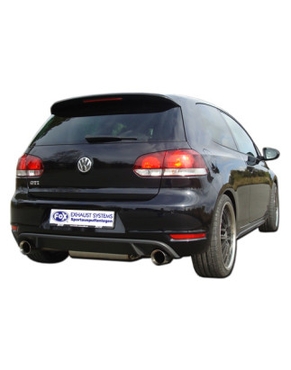 VW Golf 6 – 1,8l TFSI/ GTD Silenziatore posteriore con uscite destra e sinistra - (Cod. F-VW055095