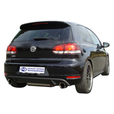 VW Golf 6 – 1,8l TFSI/ GTD Silenziatore posteriore con uscite destra e sinistra - (Cod. F-VW055095