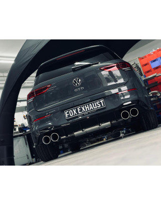 VW Golf 8 GTD silenziatore posteriore output destra/sinistra – 2x100 Tipo 1 (Cod. F-VW057045-134x)