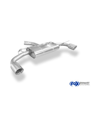 VW Golf 8 GTD silenziatore posteriore output destra/sinistra – 2x100 Tipo 1 (Cod. F-VW057045-293)