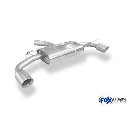 VW Golf 8 GTD silenziatore posteriore output destra/sinistra – 2x100 Tipo 1 (Cod. F-VW057045-293)
