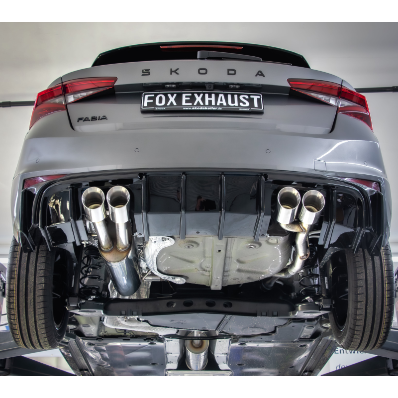 Skoda Fabia PJ Silenziatore posteriore uscita destra/sinistra – 2x90 Tipo 25 destra/sinistra (Cod.