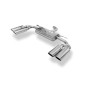 Audi A3 – GY berlina Silenziatore posteriore con uscite destra e sinistra (duplex)x11 (Cod. F-AU05