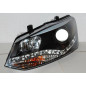 Fari Day Light Volkswagen Polo '10, Black (Cod. E-FAW101)
