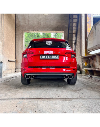 Skoda Karoq 4x4 Silenziatore posteriore con uscite destra e sinistra (duplex)x115x85 (Cod. F-SK13000
