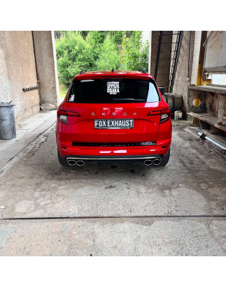 Skoda Karoq 4x4 Silenziatore posteriore con uscite destra e sinistra (duplex)x115x85 (Cod. F-SK13000