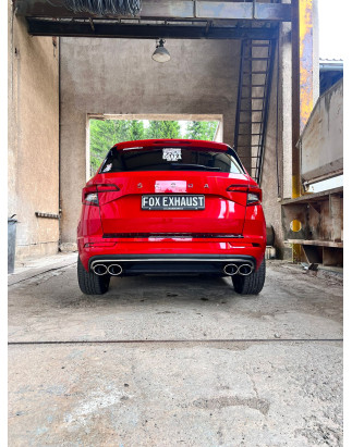 Skoda Karoq 4x4 Silenziatore posteriore con uscite destra e sinistra (duplex)x115x85 (Cod. F-SK13000