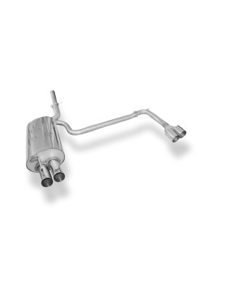 BMW E46 320d Silenziatore posteriore con uscite destra e sinistra single flow – 2x (Cod. F-BM02213