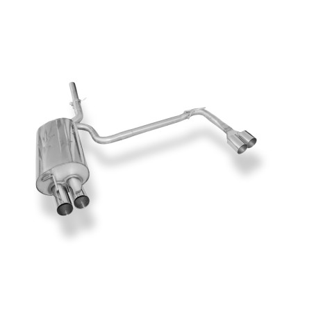 BMW E46 320d Silenziatore posteriore con uscite destra e sinistra single flow – 2x (Cod. F-BM02213