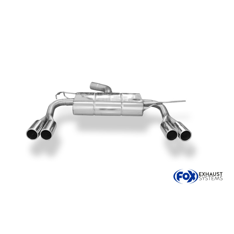 VW Touran Cross GTD Silenziatore posteriore con uscite destra e sinistra (duplex)x76 ty (Cod. F-VW15