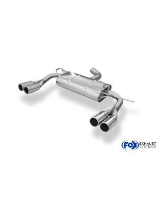 VW Touran Cross GTD Silenziatore posteriore con uscite destra e sinistra (duplex)x76 ty (Cod. F-VW15