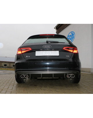 Audi A3 – 8V Sportback Silenziatore posteriore con uscite destra e sinistra (duplex)x88 (Cod. F-AU