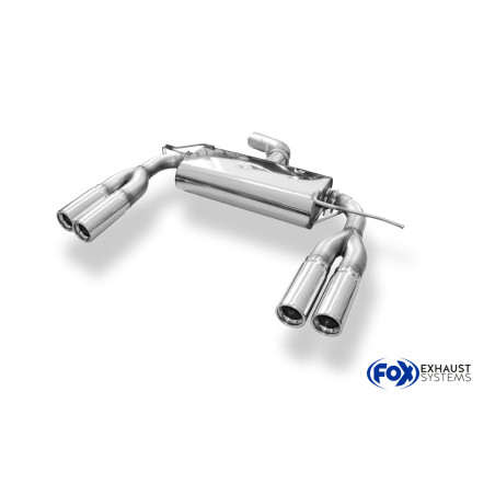 VW EOS – 1F Silenziatore posteriore on one side – 2x76 Tipo 13 destra e sinistra (Cod. F-VW19009