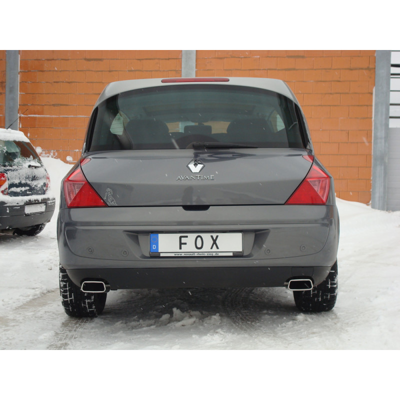 Renault Avantime Silenziatore posteriore con uscite destra e sinistra (duplex) – 145x65 tipo (Cod.