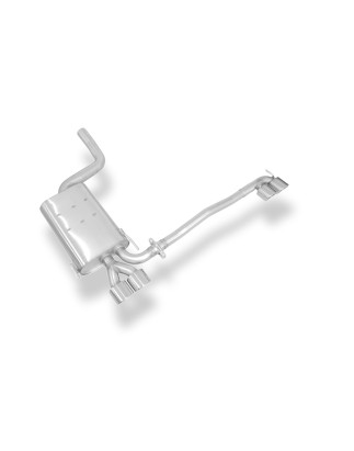 Mercedes CLK Tipo 208 Silenziatore posteriore con uscite destra e sinistra (duplex)x88x (Cod. F-MB12