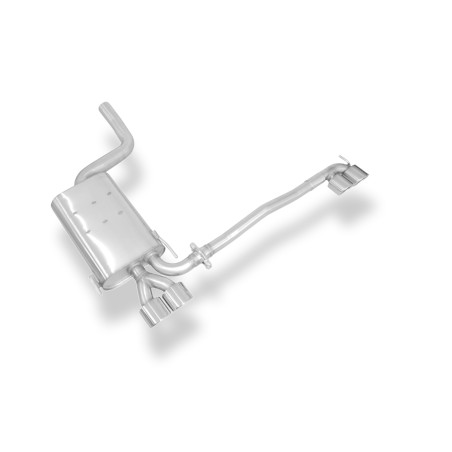 Mercedes CLK Tipo 208 Silenziatore posteriore con uscite destra e sinistra (duplex)x88x (Cod. F-MB12