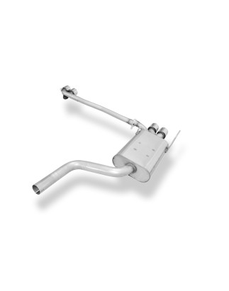 Mercedes CLK Tipo 208 Silenziatore posteriore con uscite destra e sinistra (duplex)x88x (Cod. F-MB12