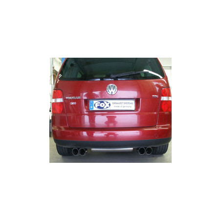 VW Touran TSI Silenziatore posteriore con uscite destra e sinistra (duplex)x76 Tipo 18 (Cod. F-VW150