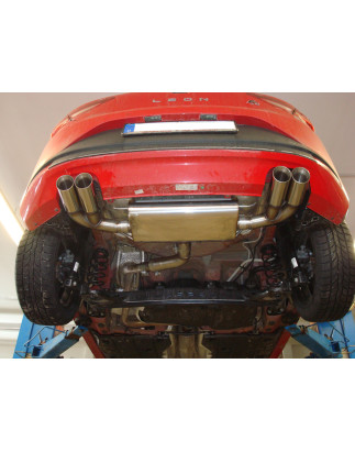 Seat Leon 5F Silenziatore posteriore con uscite destra e sinistra (duplex)x80 Tipo 25 (Cod. F-SE0420
