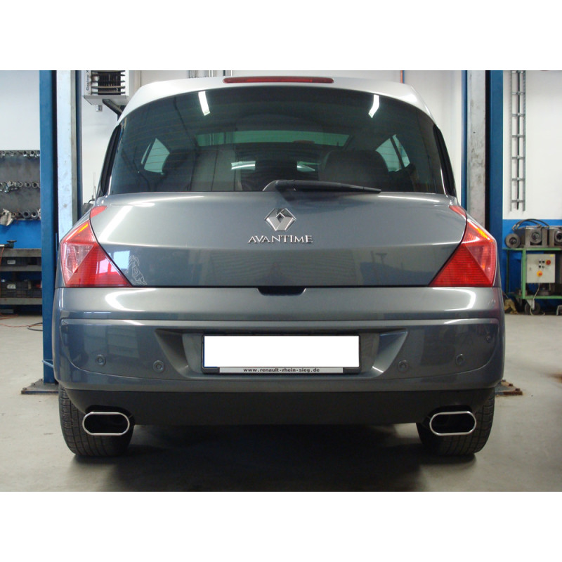 Renault Avantime Silenziatore posteriore con uscite destra e sinistra (duplex) – 160x80 tipo (Cod.