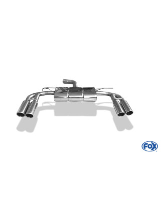 Audi A3 – 8V berlina "senza S-Line" Silenziatore posteriore – 2x80 t (Cod. F-AU052075-130)