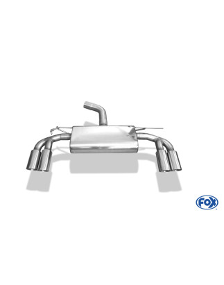 Audi A3 – 8V berlina "senza S-Line" Silenziatore posteriore – 2x80 t (Cod. F-AU052075-290)
