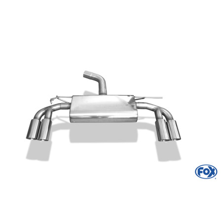 Audi A3 – 8V berlina "senza S-Line" Silenziatore posteriore – 2x80 t (Cod. F-AU052075-290)