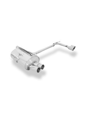 BMW E46 320/ 323/ 328 Silenziatore posteriore con uscite destra e sinistra single (Cod. F-BM022154-0