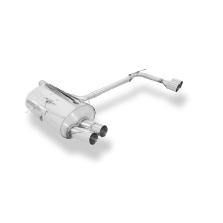 BMW E46 320/ 323/ 328 Silenziatore posteriore con uscite destra e sinistra single (Cod. F-BM022154-0