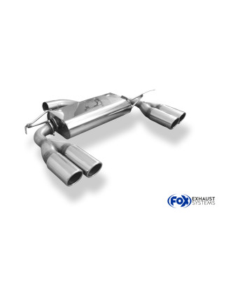 VW Beetle Tipo 16 – cabrio Silenziatore posteriore con uscite destra e sinistra - (Cod. F-VW101045