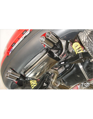 VW Golf VI Silenziatore posteriore con uscite destra e sinistra (duplex)x76 Tipo 17 con uscite destr