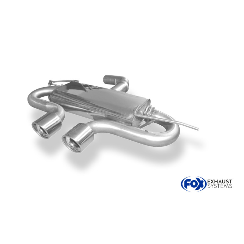 VW Golf VI Silenziatore uscita posteriore center R32-Design – 2x100 tipo (Cod. F-VW055205-154)