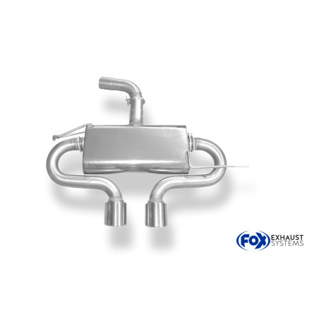 VW Golf VI Silenziatore uscita posteriore center R32-Design – 2x100 tipo (Cod. F-VW055205-154)