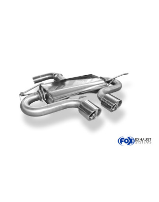 VW Golf VI Silenziatore uscita posteriore center R32-Design – 2x100 tipo (Cod. F-VW055205-154)