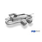 VW Golf VI Silenziatore uscita posteriore center R32-Design – 2x100 tipo (Cod. F-VW055205-154)