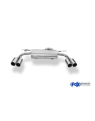 VW Tiguan II Benzin – 4motion Silenziatore posteriore con uscite destra e sinistra (Cod. F-VW20100
