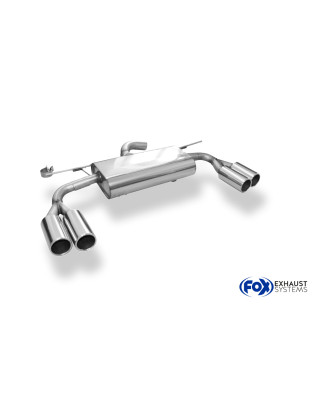 VW Tiguan II Benzin – 4motion Silenziatore posteriore con uscite destra e sinistra (Cod. F-VW20100