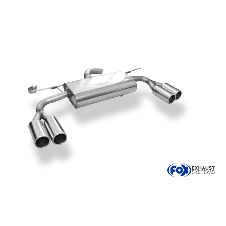 VW Tiguan II Benzin – 4motion Silenziatore posteriore con uscite destra e sinistra (Cod. F-VW20100