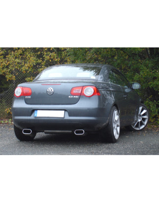 VW EOS – 1F Silenziatore posteriore con uscite destra e sinistra (duplex) – 160x80 Tipo 57 (Cod.