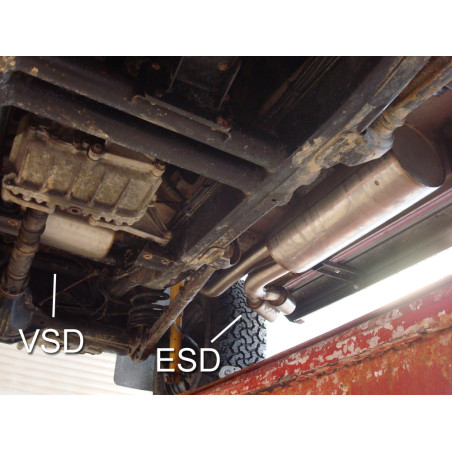 Mercedes G-Klasse – 463 (con Trittbrett) Silenziatore uscita posteriore (Cod. F-MB050012-090)