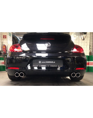 VW Beetle Tipo 16 Silenziatore posteriore con uscite destra e sinistra (duplex)x80tipo (Cod. F-VW101