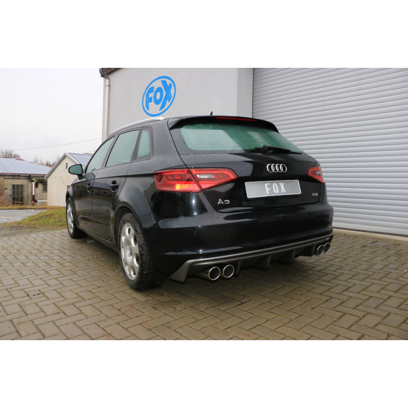 Audi A3 – 8V Sportback Silenziatore posteriore con uscite destra e sinistra (duplex)x90 (Cod. F-AU